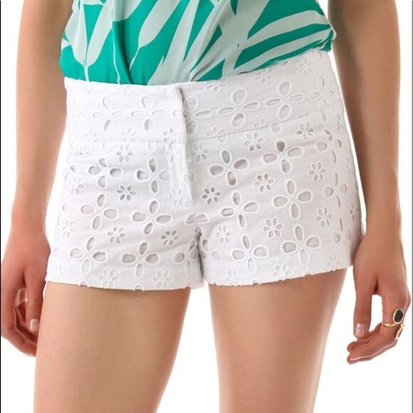 Milly eyelet floral shorts. - Picture 2 of 12
